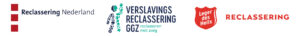 logo's Reclassering Nederland, Stichting Verslavingsreclassering GGZ en Leger des Heils Reclassering